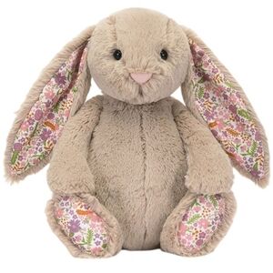 Jellycat Blossom Beige Bunny 'Petal' Med 12.2x4.7x3.5" Soft Plush BNWT Authentic
